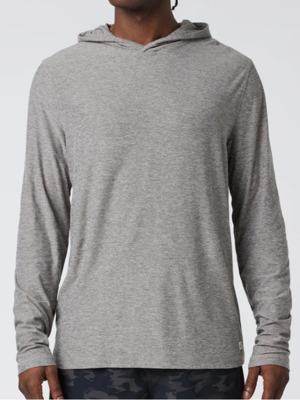 Vuori Men's Strato Tech Hoodie Heather Grey Dreamknit Extra Large
